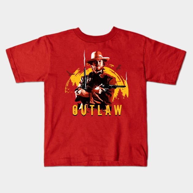 Outlaw. Kids T-Shirt by Artizan